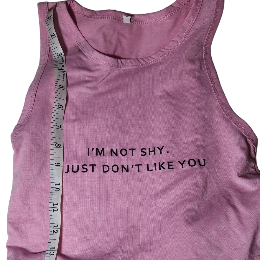 Pink crop top